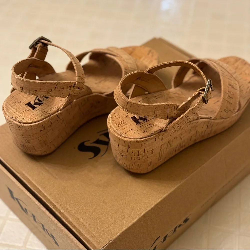 Kork-Ease Korks Denica Wedge Platform Heeled Sandals Size 6 - Picture 4 of 7